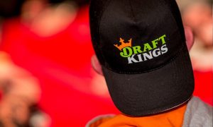 Black cap with DraftKings logo