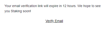 Verification Email Stake Casino