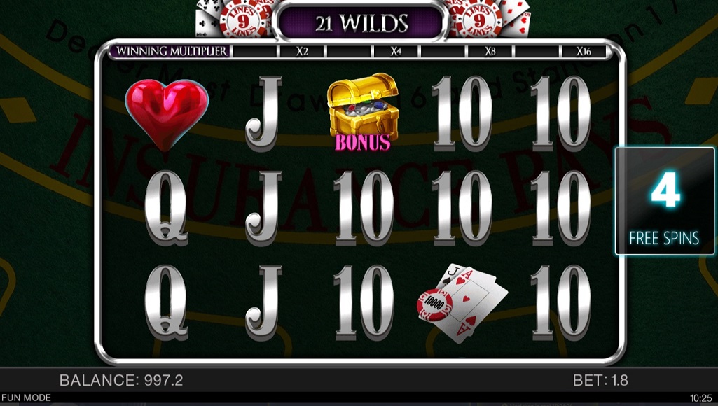 21 Wilds Slot Free Spins