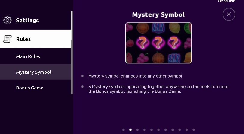 777 Deluxe Mystery Symbols