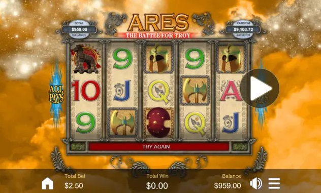 Ares the Battle for Troy Slot