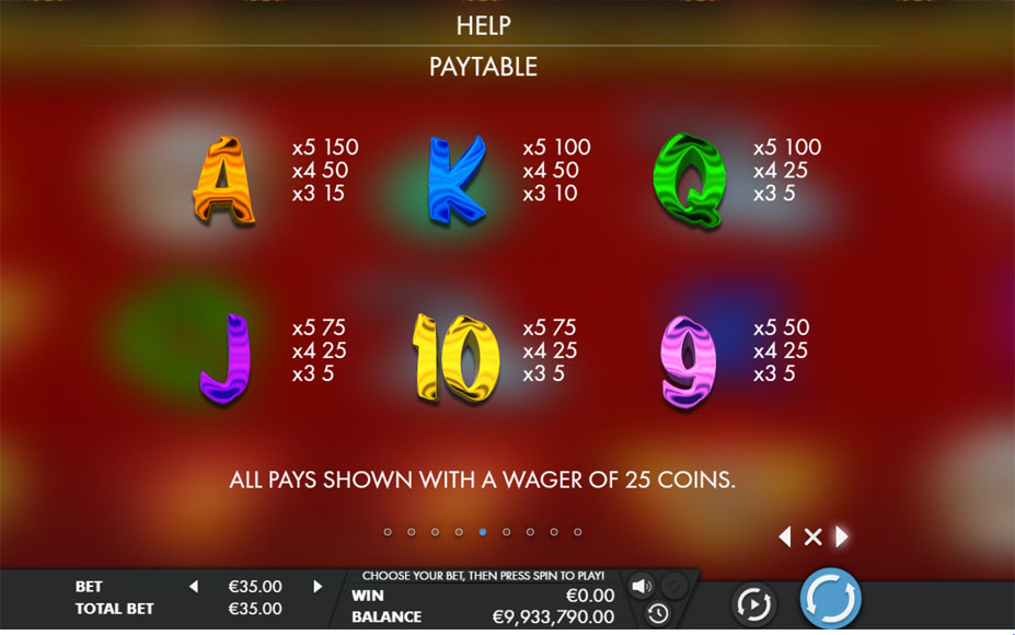 Caishen_s Fortune Slot Paytable