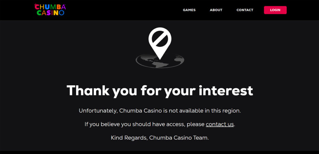 Chumba Casino Restricted Countries