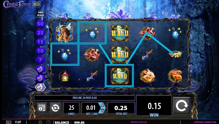Crystal Forest slot win