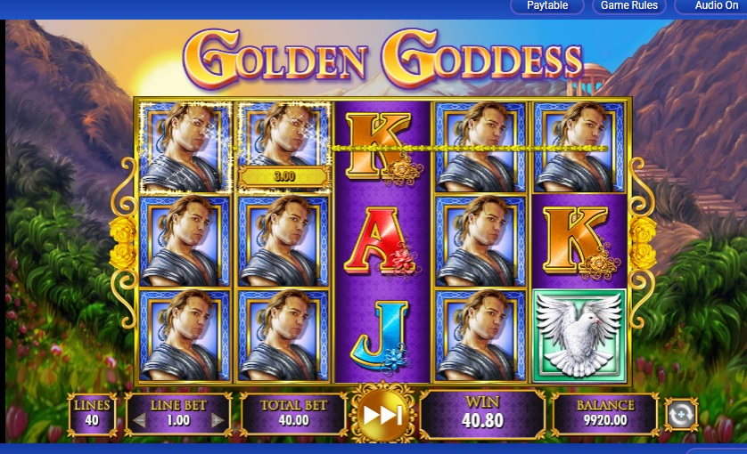 Golden Goddess slot win