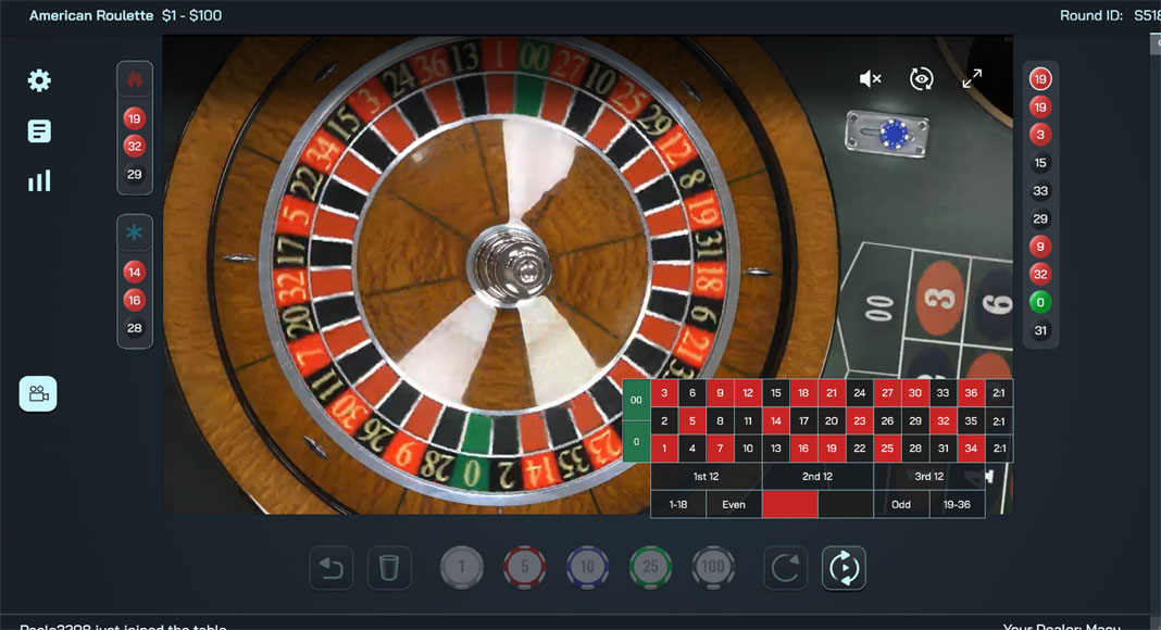 Jackpot Capital Casino American Roulette Live