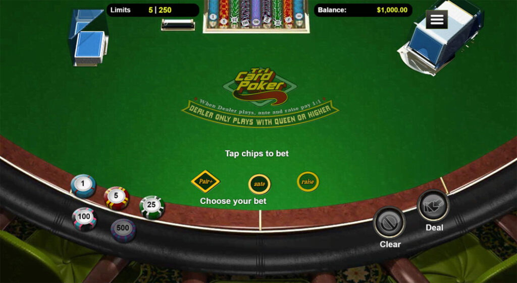 Table Poker in Cool Cat casino