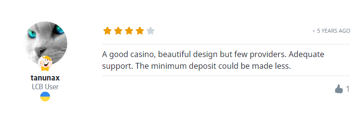 User comments on Buzzluck casino