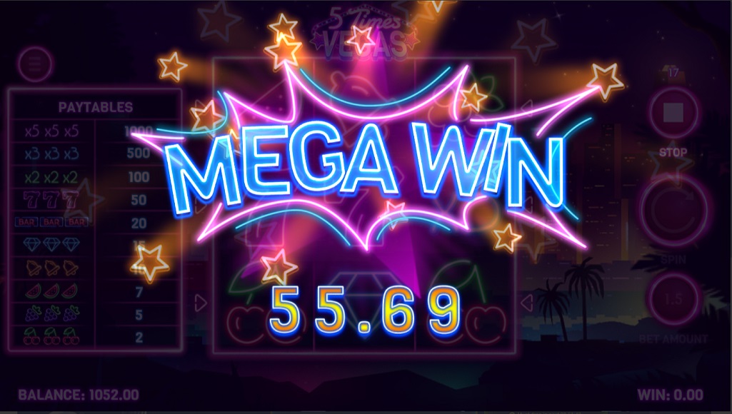 5 Times LV Mega Wins