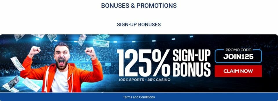 BetUS Sports Welcome Bonus