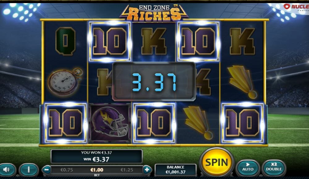 End Zone Riches Slot Win