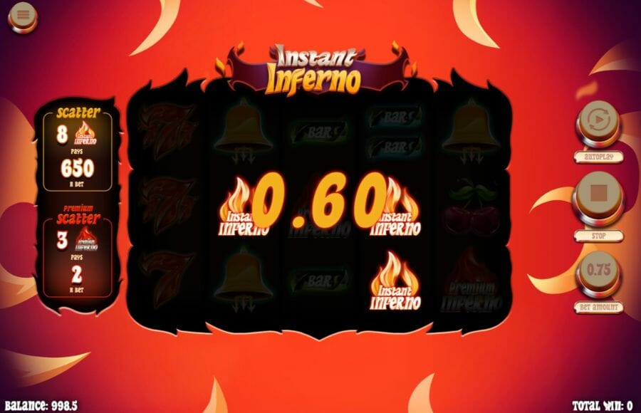 Instant Inferno Win