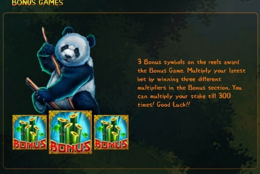 Pandas Go Wild Bonus 2