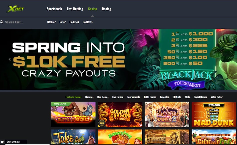 XBet Casino Games