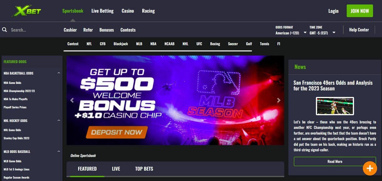 XBet Homepage