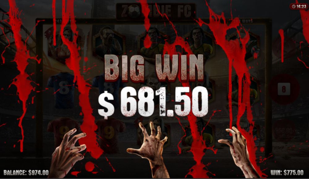 Zombie FC Slot Big Wins
