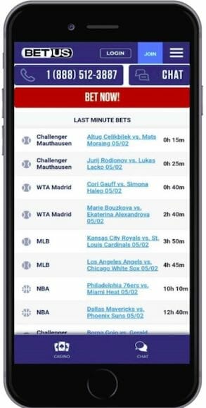 BetUS Bet Now Page