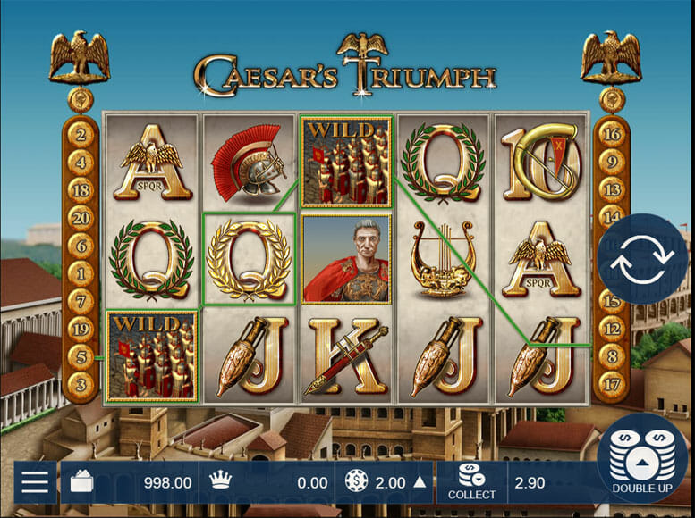 Caesar's Truimph slot wins