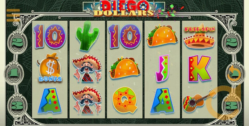 Diego Dollars Slot by Concept Gaming