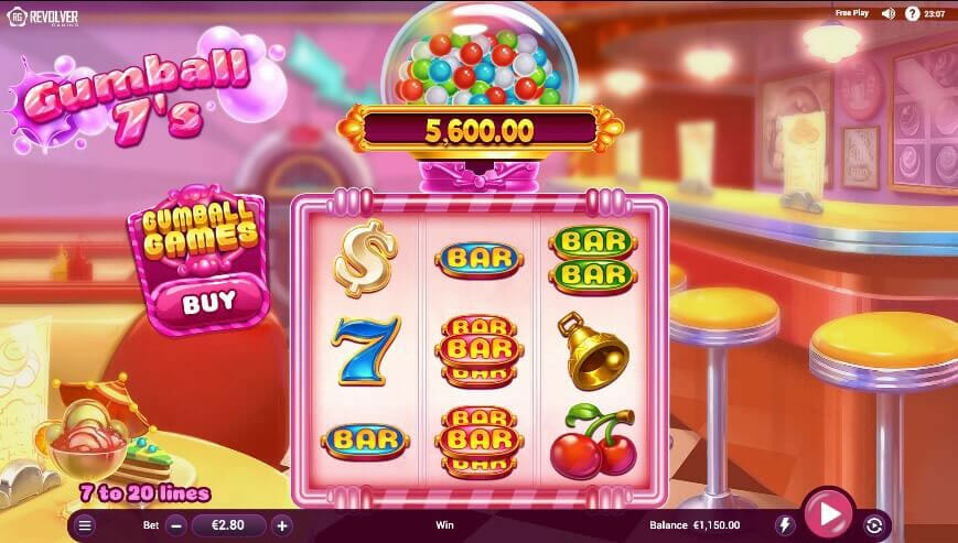 Gumball 7’s Slot by Revolver Gaming