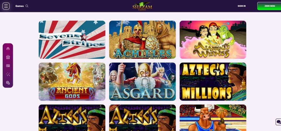 Shazam Casino slots