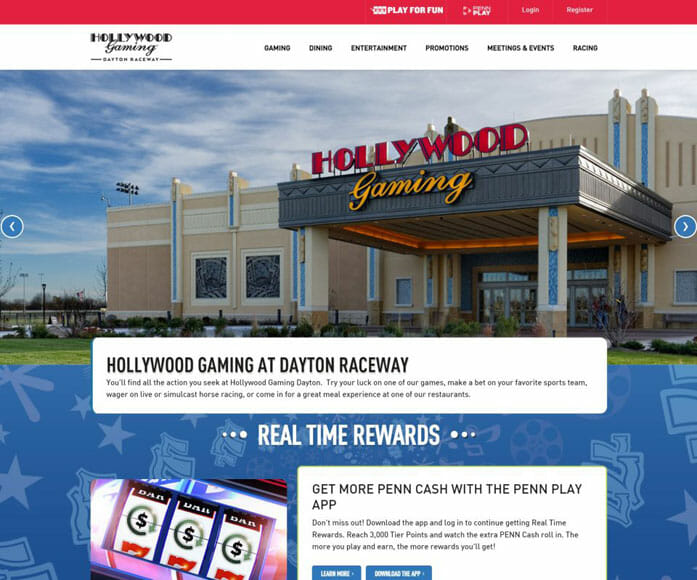 Hollywood Gaming Homepage