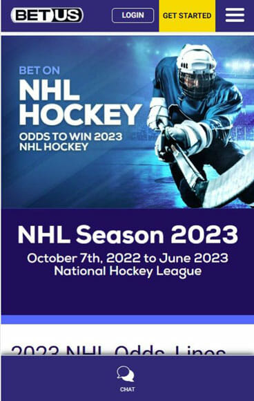 ID BetUS App Hockey