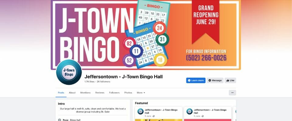 J-Town Bingo