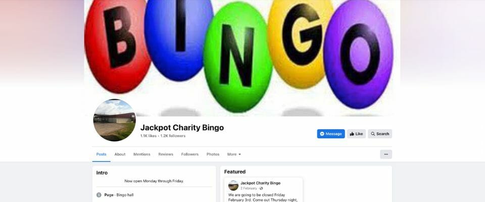 Jackpot Charity Bingo