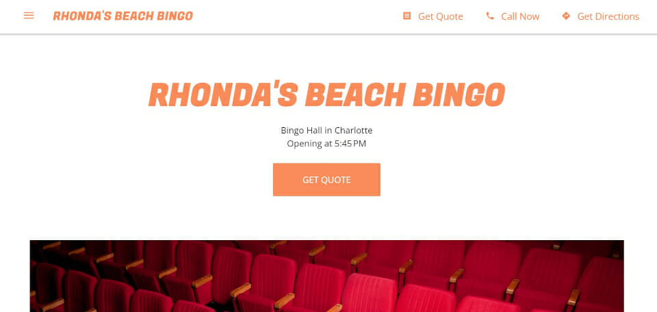 Rhondas Beach Bingo
