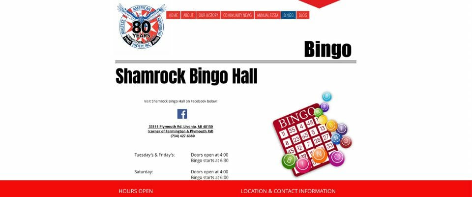 Sheldon's Shamrock Bingo Hall