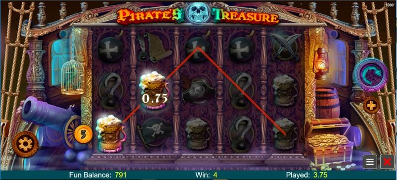 Pirate's Treasure Winning Combination