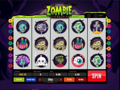 5-Reel Zombie Slots Demo Game