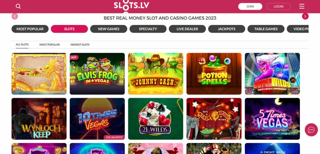 Slots.lv Slot Games