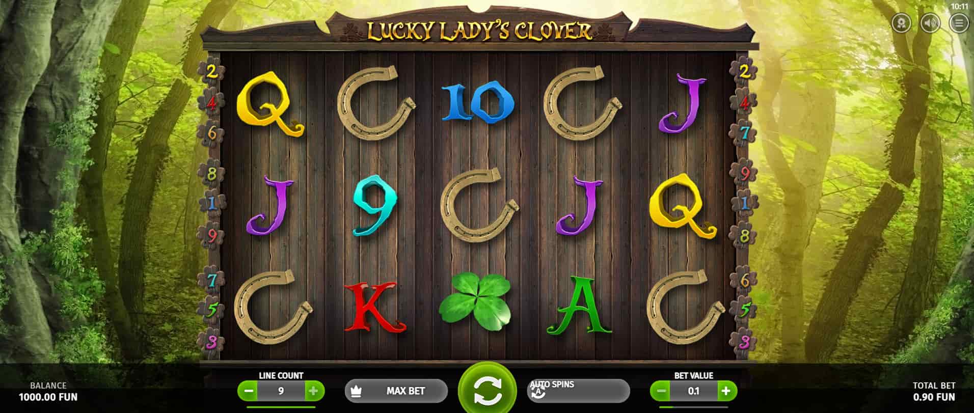 lucky lady's clover slot